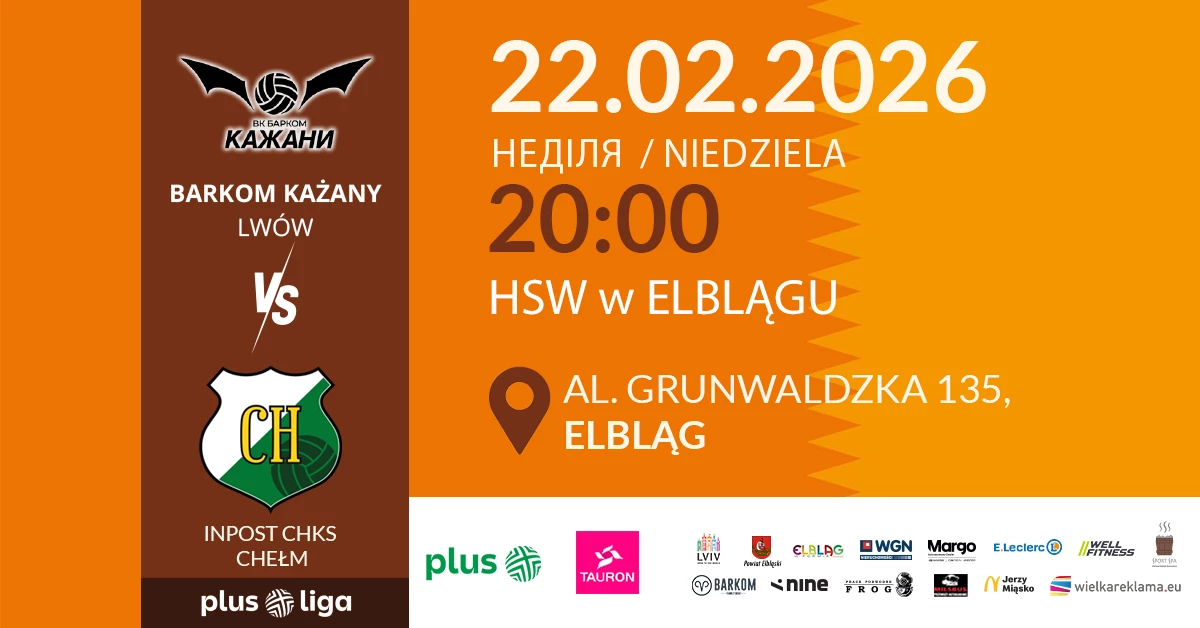 Barkom Każany Lwów vs InPost ChKS Chełm